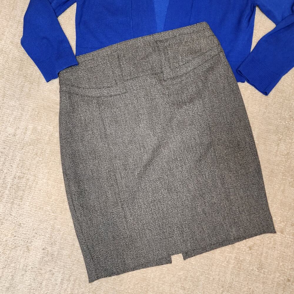 Express Gray Black High Waist Skirt Women's Size 6 NWT